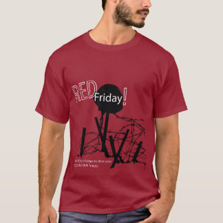 Rode vrijdag t-shirt