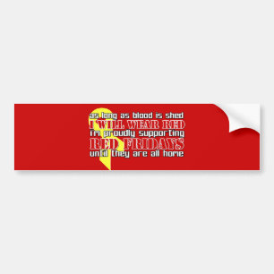 Rode Vrijdagen Bumpersticker