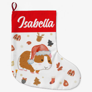 Rode Vrolijke Kersthamster Santa Holiday kinder Grote Kerstsok