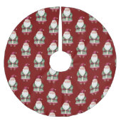 Rode vrolijke kerstman kerstboom rok (Voorkant)