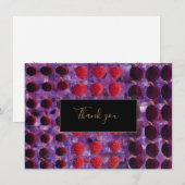 Rode Vrucht Dank Je Bedankkaart (Voorkant / Achterkant)