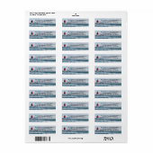 Rode vuurtoren etiket (Full Sheet)