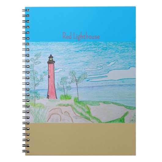Rode Vuurtoren Notitieboek (Voorkant)