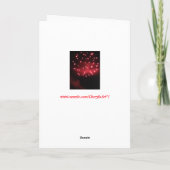 Rode vuurwerk Gelukkig Nieuwjaar Groetkaarten Feestdagen Kaart (Achterkant)