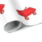 RODE WAGENS MET WRAPPAPIER CADEAUPAPIER (Rol Hoek)