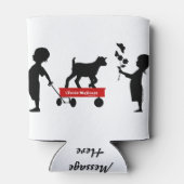 Rode Wagon Schattigee Geit en Kinder Tassen MaGoat Blikjeskoeler (Achterkant)