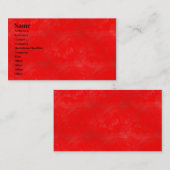 Rode was visitekaartje (Voorkant / Achterkant)