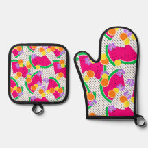 Rode Watermeloen Gele Tropische Citroenen