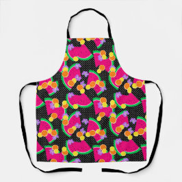 Rode Watermeloen Gele Tropische Citroenen Schort