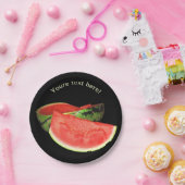 Rode watermeloen papieren bordje (Feest)