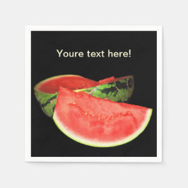 Rode watermeloen servet