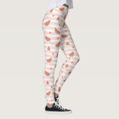 Rode watermeloenen, harten, strepen, zomerpatroon leggings (Rechts)