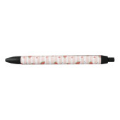 Rode watermeloenen, harten, strepen, zomerpatroon zwarte inkt pen (Voorkant)