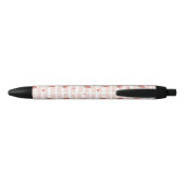 Rode watermeloenen, harten, strepen, zomerpatroon zwarte inkt pen (Achterkant)