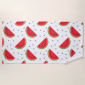 Rode watermeloenen strandlaken (Voorkant)