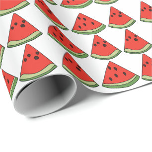 Rode watermeloenschijven cadeaupapier