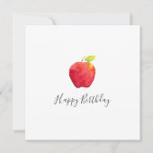 Rode Waterverf Apple Kaart (Voorkant)