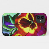 Rode waterverf bloem Case-Mate iPhone case (Achterkant (horizontaal))