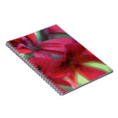 Rode Waterverf Geraniums Notitieboek (Rechterzijde)