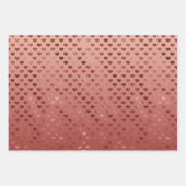 Rode Waterverf Glitter & Hearts Inpakpapier Vel (Voorkant 3)