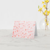 Rode waterverf hart kaart (Gele Bloem)