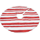 Rode Waterverf Kandrietstropen Kerstboom Rok (Gekanteld)