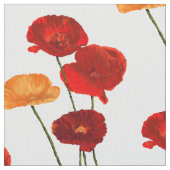 Rode waterverf papaver stof (Close Up)