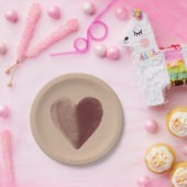 Rode Waterverf Papieren Bordje (Feest)