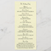 Rode Waterverf Poppies Floral Wedding Collectie Programma (Achterkant)