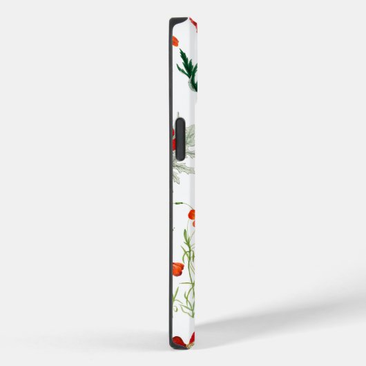 Rode Waterverf Poppies Florals Case-Mate iPhone Case (Achterkant / Rechts)