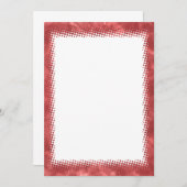 Rode Waterverf Rand Kerst Blank Aangepaste tekst Kaart (Voorkant / Achterkant)