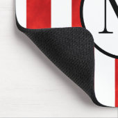 Rode Waterverf Stripes Muismat (Hoek)