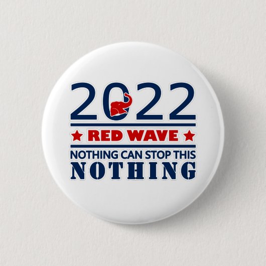 RODE WAVE VAN 2022 RONDE BUTTON 5,7 CM (Voorkant)