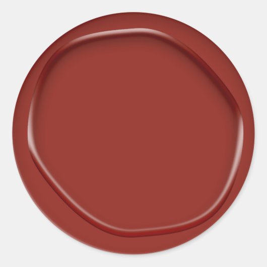 Rode Wax-Look Sticker Envelope Seal (Voorkant)