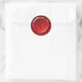 RODE WAX SEAL Monogram Ronde Sticker (Tas)