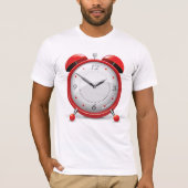 Rode wekker Mannen T-shirt (Voorkant)