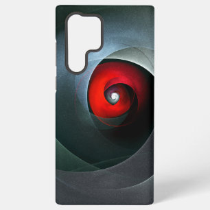 Rode werveling artistieke moderne abstracte kunstp samsung galaxy hoesje