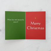 Rode werveling Magische kerstboomkaart Feestdagen Kaart (Binnen)