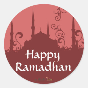 Rode werveling moskee Stickers