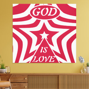 Rode Wervelpatroon Canvasprint: Ingewikkelde Kunst Canvas Afdruk