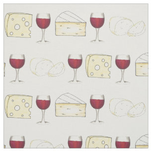 Rode wijn Brie Swiss Mozzarella Cheese Tasting Stof