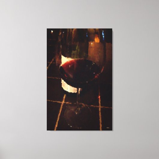 Rode wijn Canvas Afdruk (Voorkant)