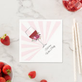 rode wijn, elegant, wijn, floraal servet (Insitu)