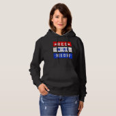 Rode wijn en miauw Drink 4 juli Pride Ameri Hoodie (Voorkant volledig)