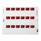 Rode wijn etiket (Full Sheet)