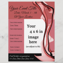 Rode Wijn Evenementenflyer voor meerdere doeleinde