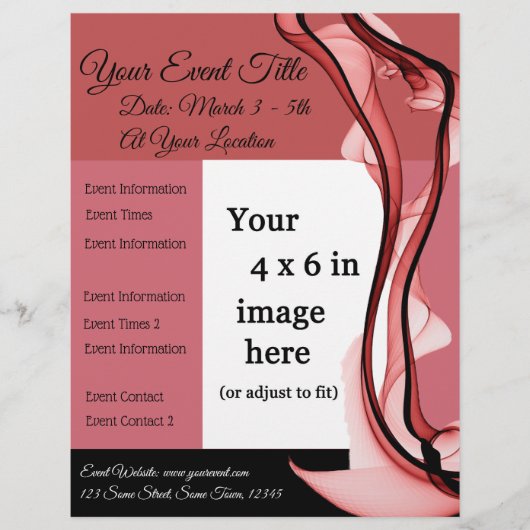 Rode Wijn Evenementenflyer voor meerdere doeleinde Flyer (Voorkant)