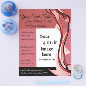 Rode Wijn Evenementenflyer voor meerdere doeleinde Flyer (Enkel)