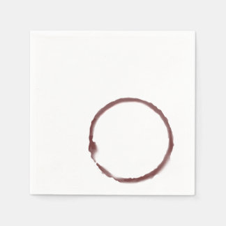 Rode wijn gekleurde cocktail servet