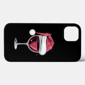 Rode wijn glas Kerst Grappige Kerst Xmas Case-Mate iPhone Case (Achterkant (horizontaal))